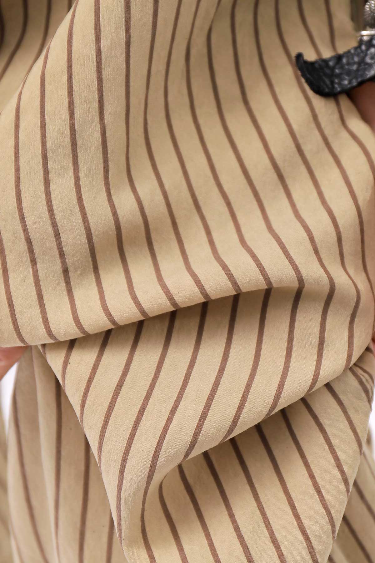【RUNDHOLZ】 VINTAGE-DYED STRIPED WIDE PANTS_CLAY CLOUD STRIPE