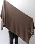 【PLÜ】 COTTON SWEAT MEGA STOLE PL16S_CHOCOLATE