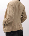 【RUNDHOLZ】 VINTAGE-DYED STRIPED SHIRT JACKET_CLAY CLOUD STRIPE