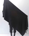 【PLÜ】 COTTON SWEAT MEGA STOLE PL16S_BLACK
