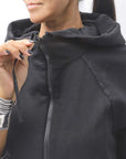 【studio b3】 BACK LAYERED SWEAT ZIP-UP HOODIE MPB1877_BLACK