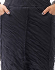 【studio b3】 UNISEX CRINKLED SOFT COTTON PANTS RBB1972_BLACK