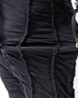 【studio b3】 UNISEX CRINKLED SOFT COTTON PANTS RBB1972_BLACK