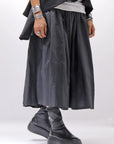 【PLÜ】 SHAPE MEMORY SKIRT PL09_WIDE STRIPE