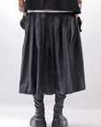 【PLÜ】 SHAPE MEMORY SKIRT PL09_WIDE STRIPE