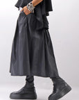 【PLÜ】 SHAPE MEMORY SKIRT PL09_WIDE STRIPE