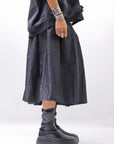 【PLÜ】 SHAPE MEMORY SKIRT PL09_BLACK