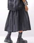 【PLÜ】 SHAPE MEMORY SKIRT PL09_BLACK