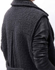 【NOSTRASANTISSIMA】 CASENTINO & TULLE GILET J106_BLACK