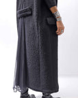【NOSTRASANTISSIMA】 CASENTINO & TULLE GILET J106_BLACK