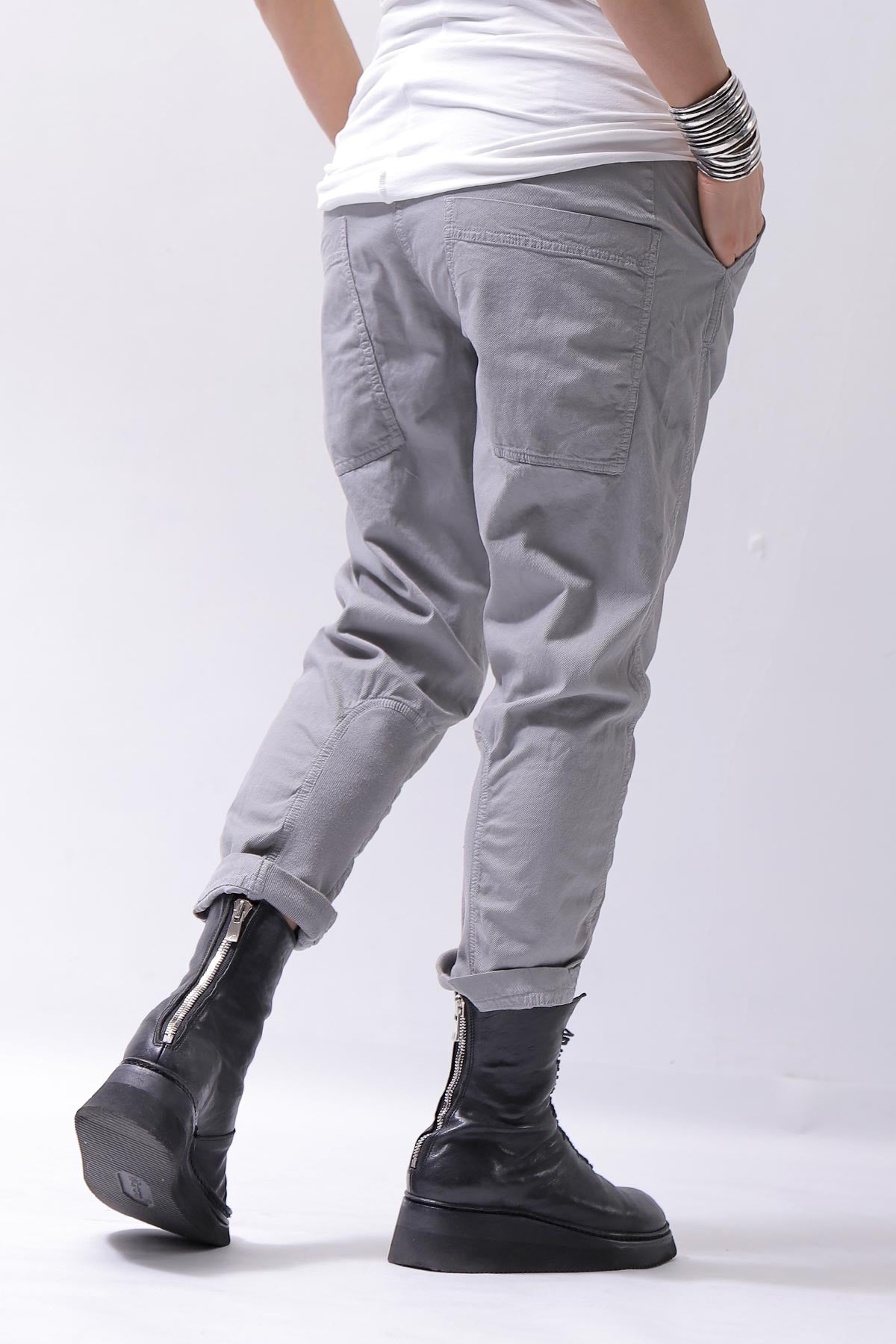 【RUNDHOLZ】 UNISEX ICONIC COTTON PANTS 260 0104_GREY