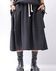 【NOSTRASANTISSIMA】 FRONT BALLOON SKIRT G145_BLACK