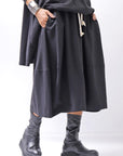 【NOSTRASANTISSIMA】 FRONT BALLOON SKIRT G145_BLACK