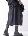 【NOSTRASANTISSIMA】 FRONT BALLOON SKIRT G145_BLACK