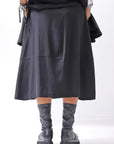 【NOSTRASANTISSIMA】 FRONT BALLOON SKIRT G145_BLACK
