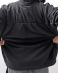 【thom/krom】 FRONT ZIP SWEAT TOPS WS498_BLACK