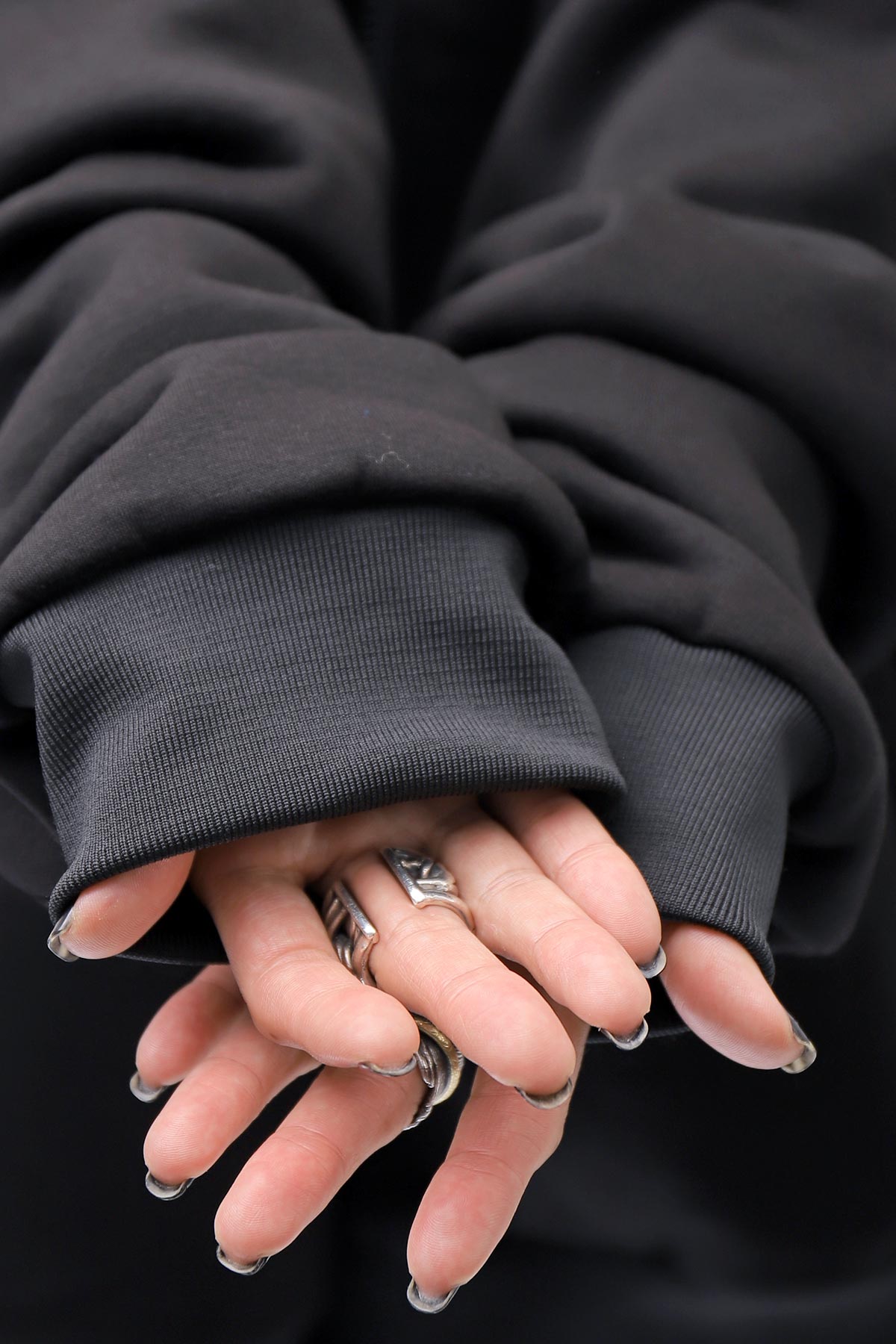 【PLÜ】 UNISEX OVERSIZED COTTON NEOPRENE BOMBER JACKET PL10_BLACK