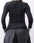 【thom/krom】 SLIM FIT PAINT TOP WTS595_BLACK