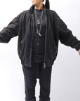 【DANIELE BASTA】 MAT LEATHER BOMBER JACKET DB1298_BLACK