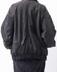 【DANIELE BASTA】 MAT LEATHER BOMBER JACKET DB1298_BLACK