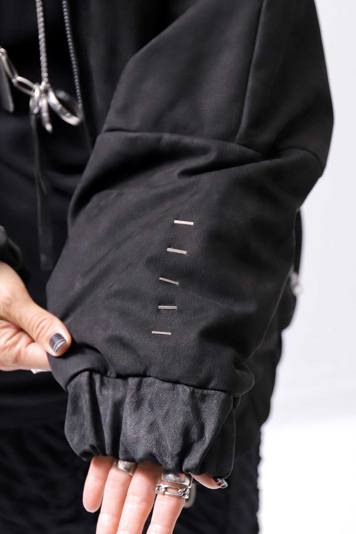 【DANIELE BASTA】 MAT LEATHER BOMBER JACKET DB1298_BLACK