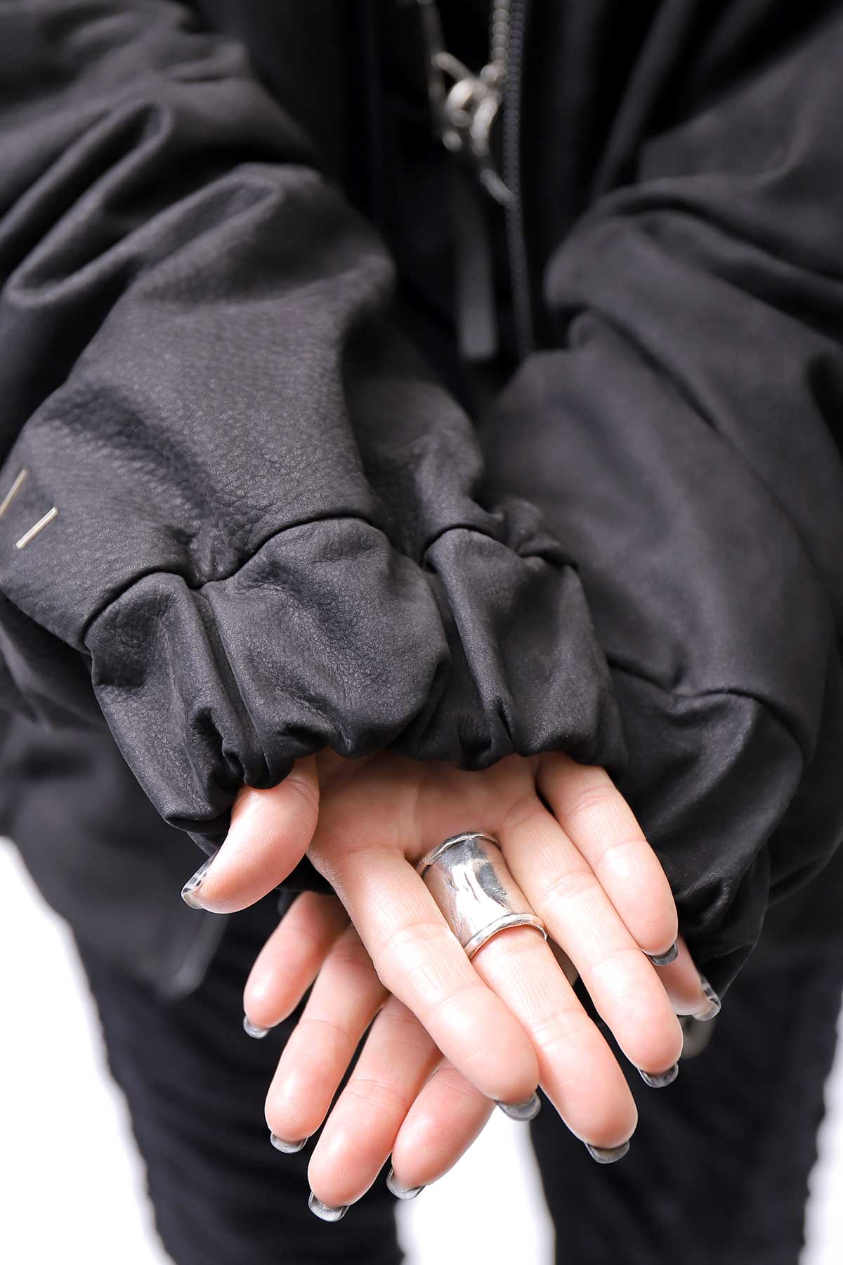 【DANIELE BASTA】 MAT LEATHER BOMBER JACKET DB1298_BLACK