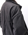 【DANIELE BASTA】 MAT LEATHER BOMBER JACKET DB1298_BLACK
