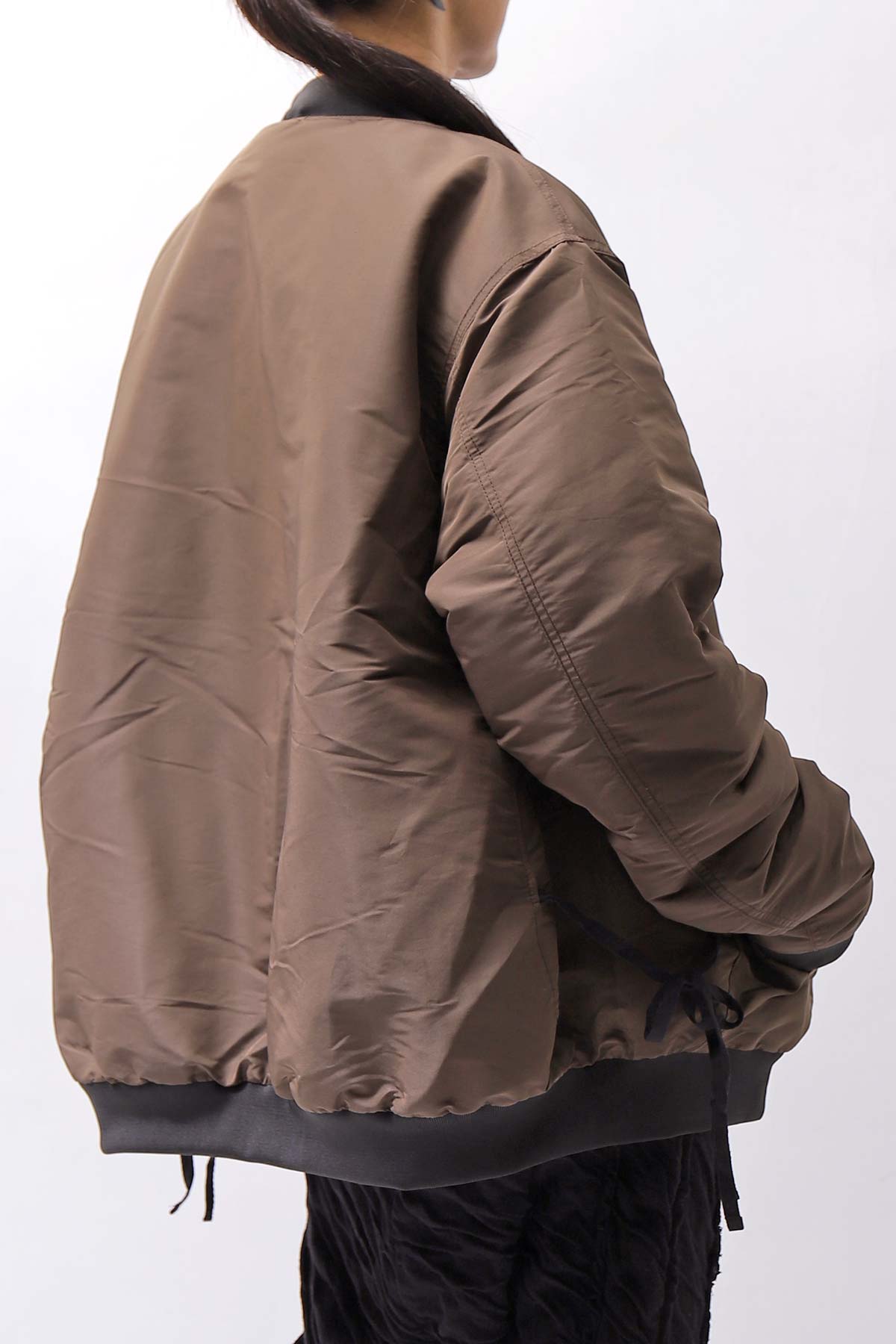 【PLÜ】 LIGHT BOMBER JACKET PL14_CHOCOLATE