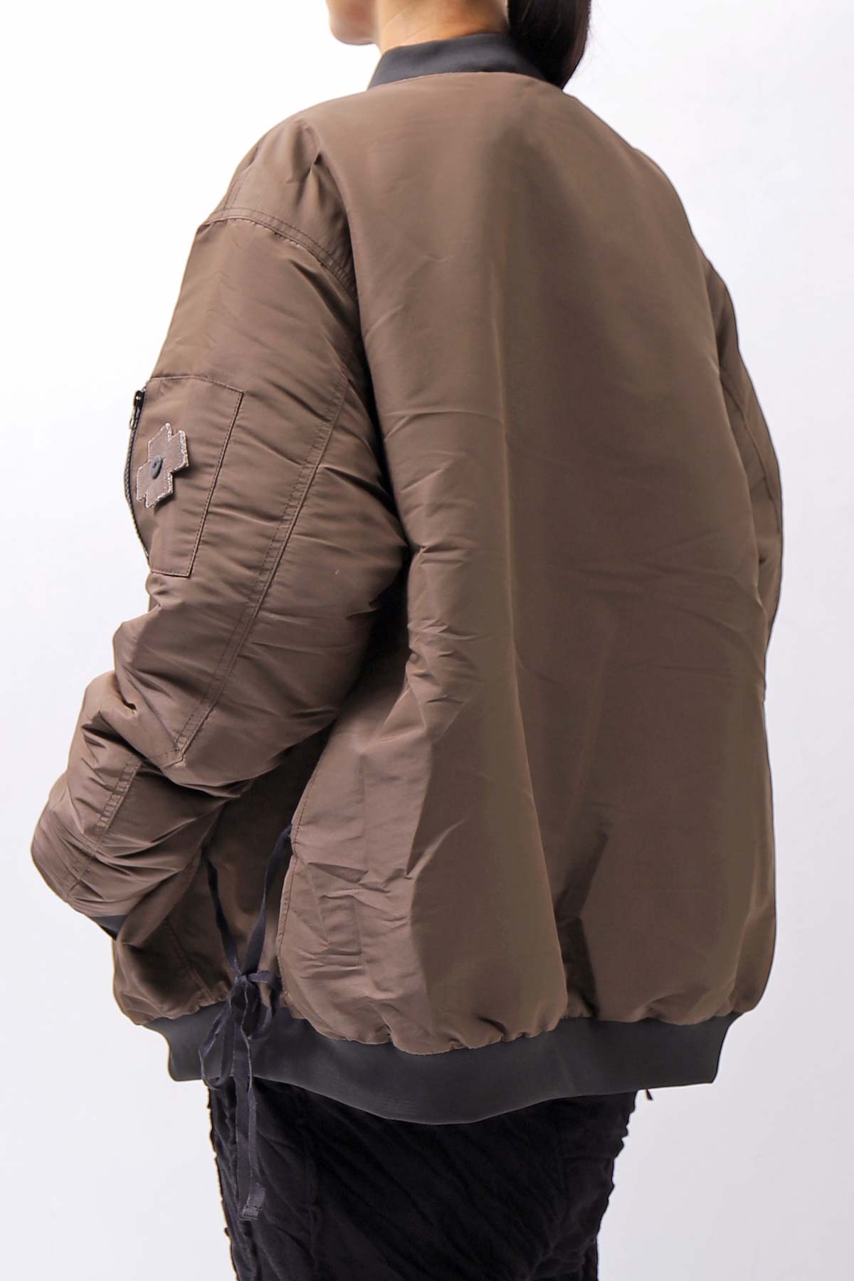【PLÜ】 LIGHT BOMBER JACKET PL14_CHOCOLATE