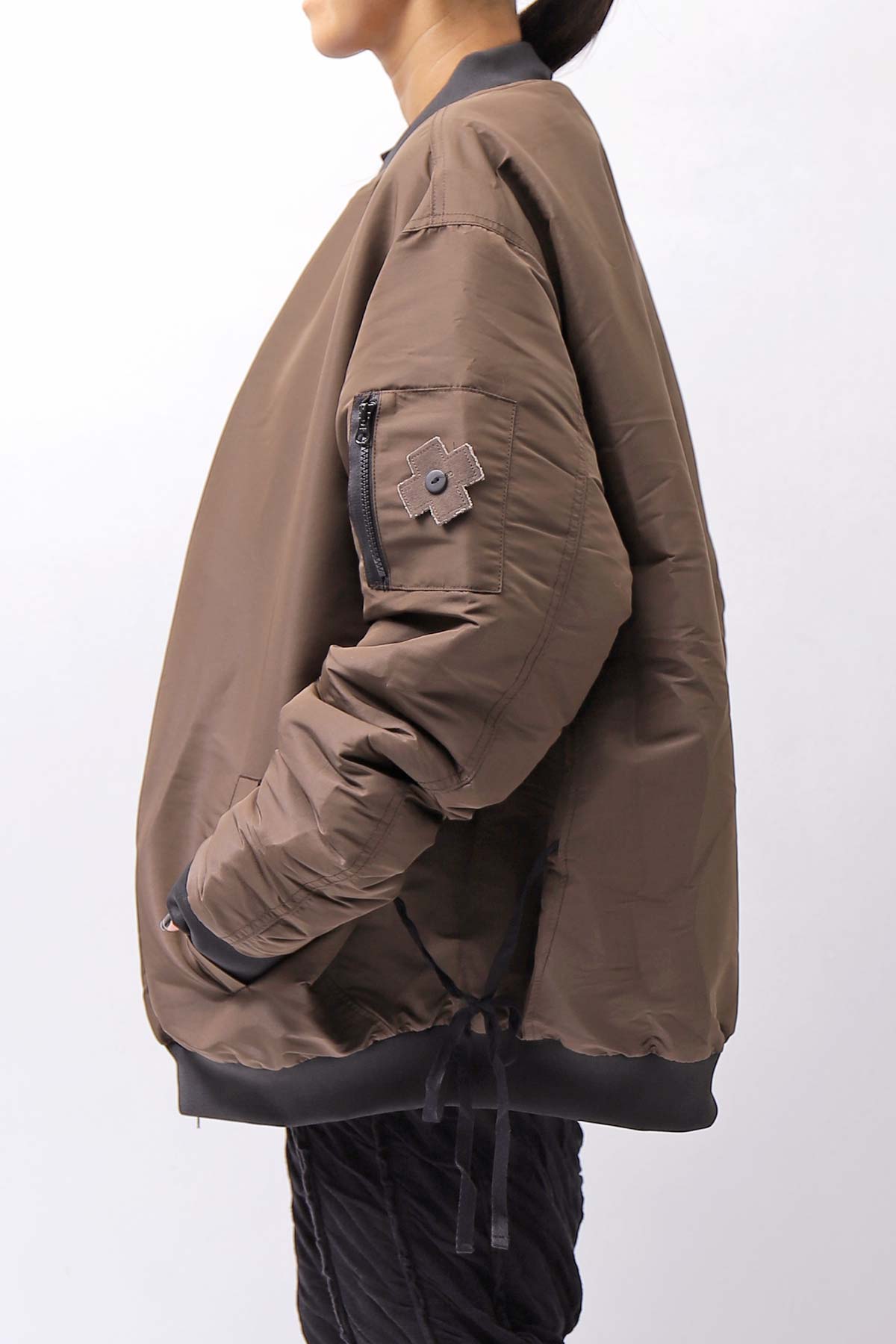 【PLÜ】 LIGHT BOMBER JACKET PL14_CHOCOLATE