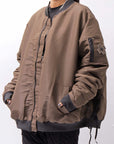 【PLÜ】 LIGHT BOMBER JACKET PL14_CHOCOLATE