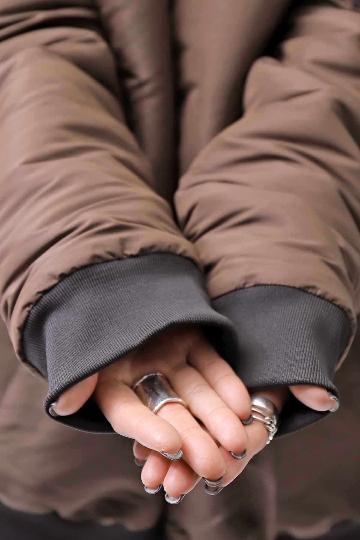 【PLÜ】 LIGHT BOMBER JACKET PL14_CHOCOLATE