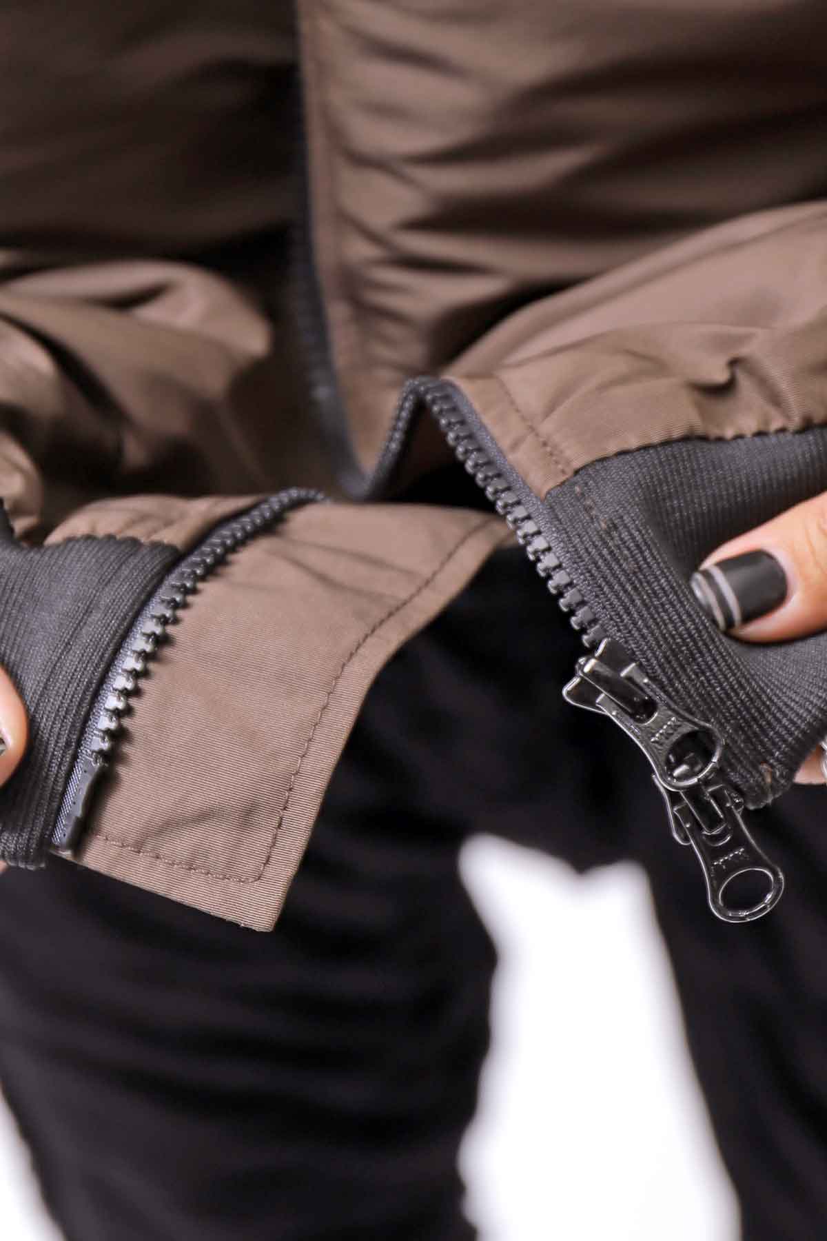 【PLÜ】 LIGHT BOMBER JACKET PL14_CHOCOLATE