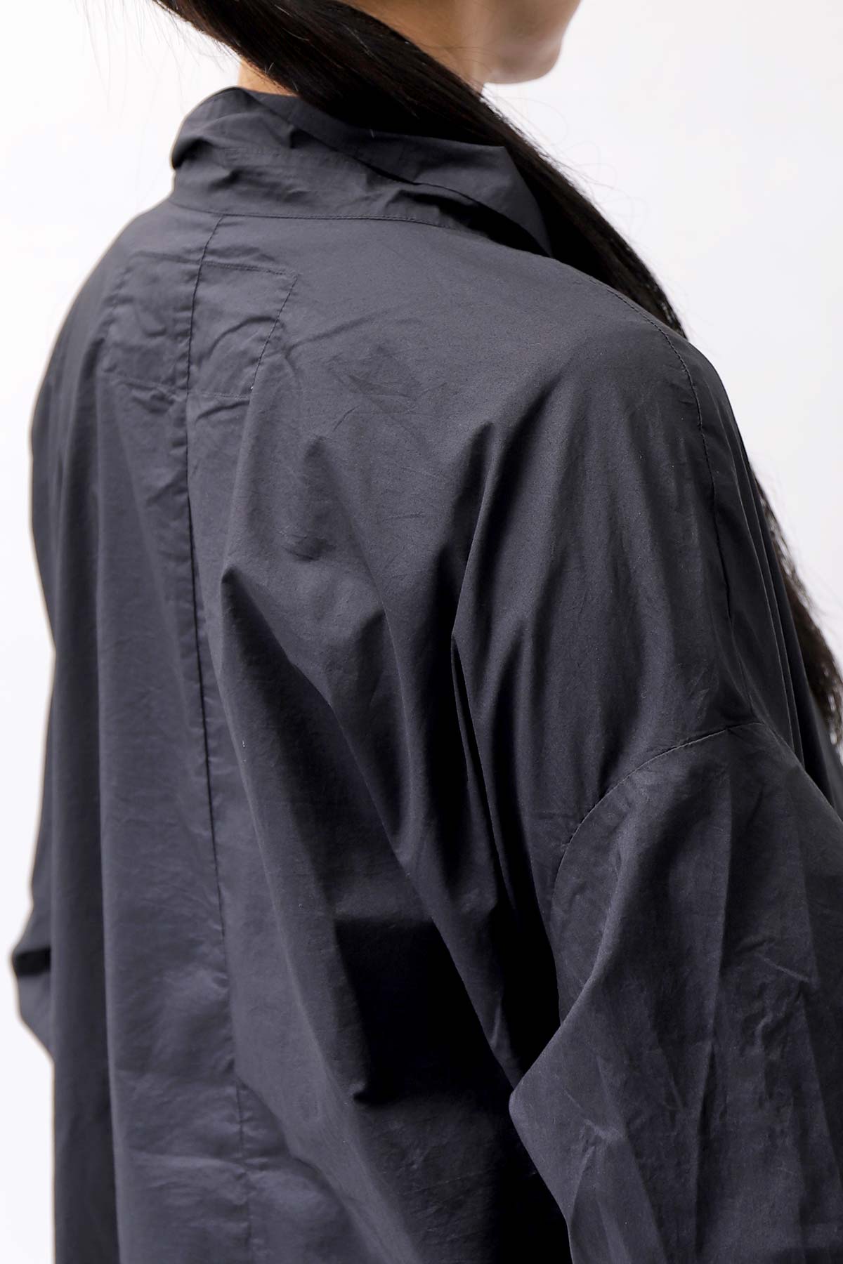 【RUNDHOLZ】 UNISEX OVERSIZE COTTON SHIRT 332 0915_BLACK