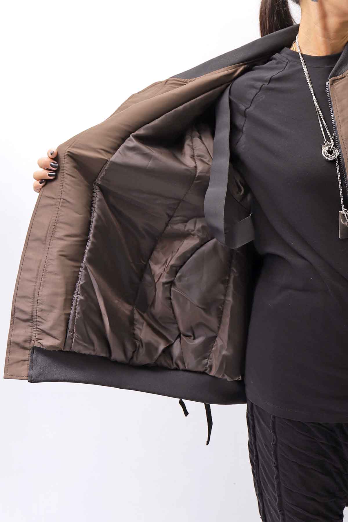 【PLÜ】 LIGHT BOMBER JACKET PL14_CHOCOLATE