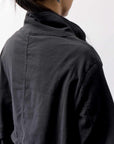 【RUNDHOLZ】 UNISEX STRETCH COTTON WOOL JACKET BLOUSON 341 1106_BLACK