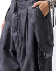 【RUNDHOLZ】 DENIM GLOSS BAGGY PANTS 103_BLACK GLOSS