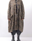 【RUNDHOLZ】 OVERSIZED ECO-FUR SHORT HAIR LEOPARD COAT_LEO JACQUARD