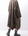 【RUNDHOLZ】 OVERSIZED ECO-FUR SHORT HAIR LEOPARD COAT_LEO JACQUARD