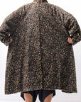 【RUNDHOLZ】 OVERSIZED ECO-FUR SHORT HAIR LEOPARD COAT_LEO JACQUARD