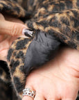 【RUNDHOLZ】 OVERSIZED ECO-FUR SHORT HAIR LEOPARD COAT_LEO JACQUARD