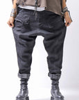 【RUNDHOLZ】 DENIM GLOSS SARRUEL PANTS 103_BLACK GLOSS