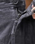 【RUNDHOLZ】 DENIM GLOSS SARRUEL PANTS 103_BLACK GLOSS