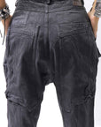 【RUNDHOLZ】 DENIM GLOSS SARRUEL PANTS 103_BLACK GLOSS