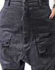【RUNDHOLZ】 DENIM GLOSS SARRUEL PANTS 103_BLACK GLOSS