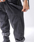 【RUNDHOLZ】 DENIM GLOSS SARRUEL PANTS 103_BLACK GLOSS