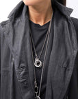 【RUNDHOLZ】 DENIM GLOSS OVERSIZED LIGHT COAT 103_BLACK GLOSS