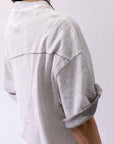 【thom/krom】 COTTON LINEN LONG DRESS WTD118_OFF WHITE T10