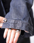 【RUNDHOLZ】 DENIM GLOSS OVER SIZED SHIRT 203_INDIGO BLACK GLOSS
