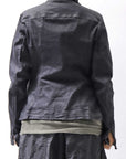 【RUNDHOLZ】 DENIM GLOSS JACKET 103_BLACK GLOSS